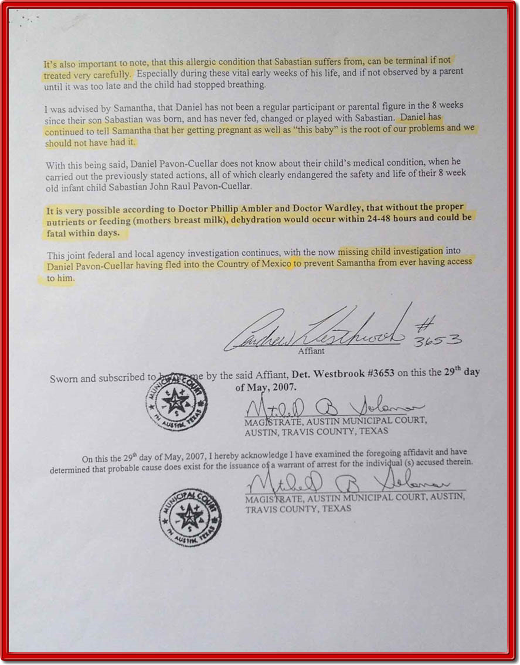 Austin Police Department Perjuries:
To Issue Warrant For Endangerment,
And Acts For Parental Kidnapping.
Motive: Fraud. Theft, Trespassing!
Homicide, 35 Million Fraud
Vs Andrew Westbrook
See Filings in Court
To Kidnap Seb!
"Mirror Effect"
He Endanger Seb,
He Kidnapped US!
Trespass My Home,